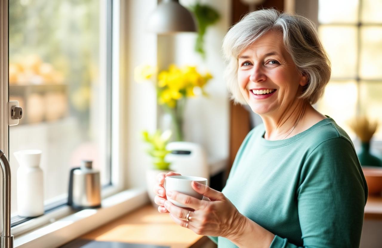 Woman enjoying healthy energy and balanced living with BioVera Blood Balance